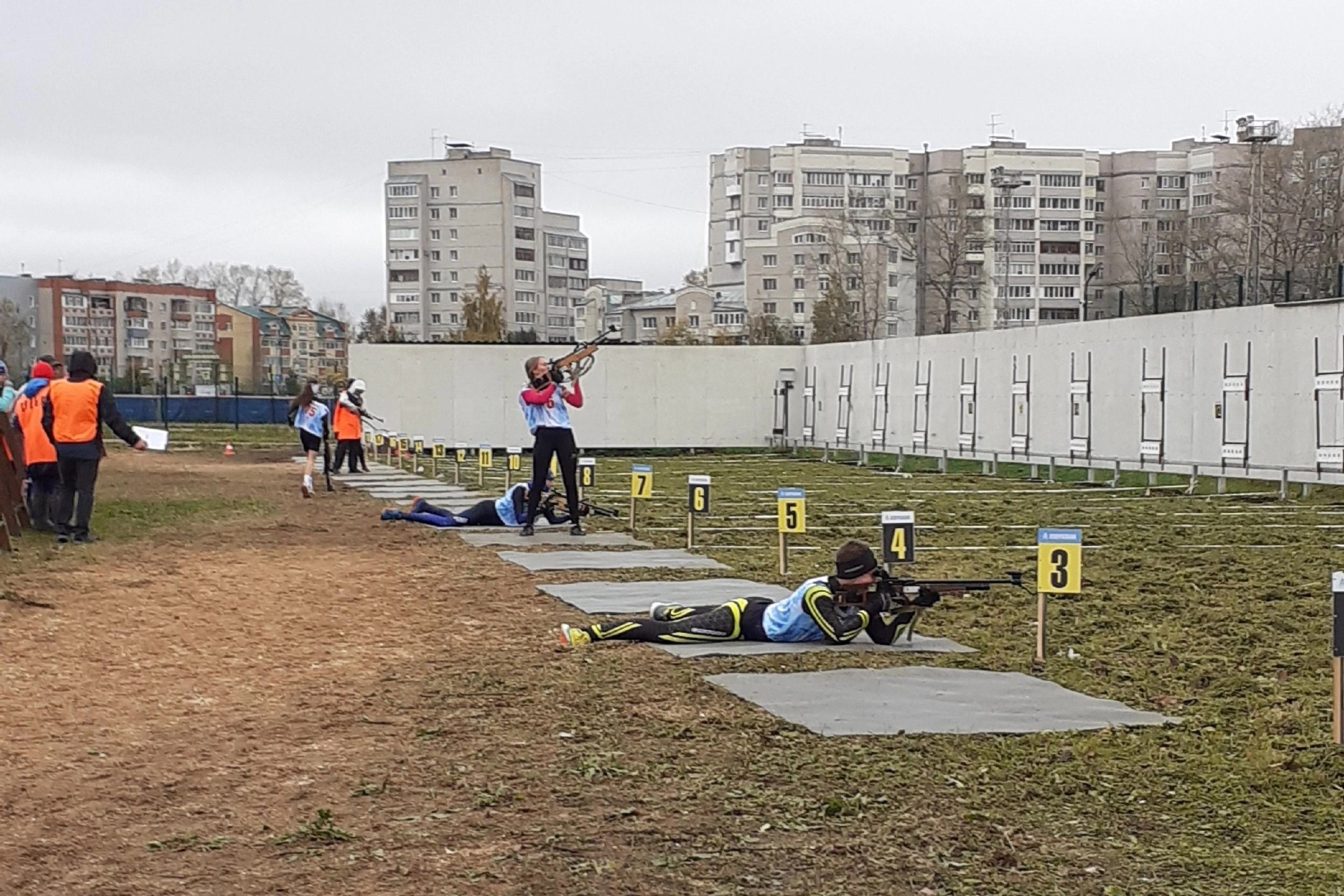 ‍Юные грязовчане на Первенстве города Вологды по летнему биатлону.