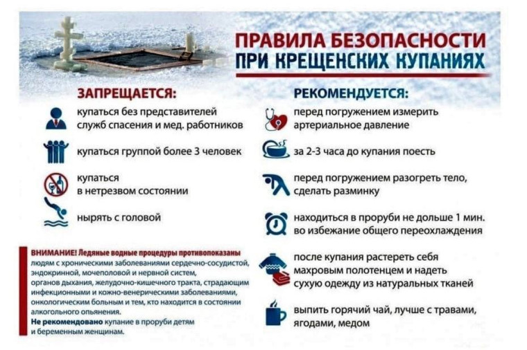О подготовке к Крещенским купаниям. О подготовке к Крещенским купаниям.